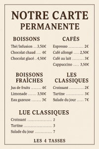 Lire la suite à propos de l’article Notre carte permanente